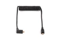 Wooden Camera - WC Coiled Right Angle Micro HDMI to Micro HDMI (12&quot;)