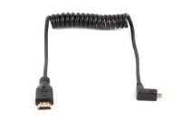 Wooden Camera - WC Coiled Right Angle Micro HDMI to Full HDMI (12&quot;)