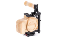 Wooden Camera Unified DSLR Cage (Medium) with Wood Grip