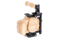 Wooden Camera - Unified DSLR Cage (Medium) with Wood Grip