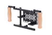 Wooden Camera - Director&amp;#39;s Monitor Cage v2 (Dual Teradek Wireless Receiver Kit)