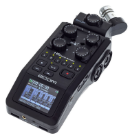 Zoom H6 BLACK HANDY AUDIO RECORDER - Interchangeable Mic/Input Modules, 6 Track