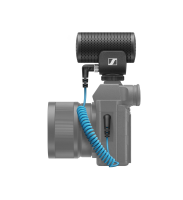 Sennheiser MKE 200 Kamera-Richtmikrofon mit integriertem Windschutz und Schwinghalterung f&amp;#252;r optimie