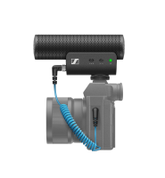 Sennheiser MKE 400 Hochrichtendes On-Camera-Shotgun-Mikrofon (Superniere, Kondensator) mit integrier