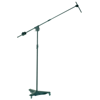 K&amp;amp;M Studio Overhead Mikrofonstativ mit Rollen / H:134-220cm, SL:110-200cm
