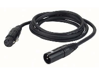 Audiokabel  symm. XLR-3m/f, 5m Gold-Kontakte