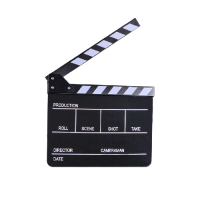 E-IMAGE ECB-01 CLAPPERBOARD/ Acrylic Filmklappe 23.5 x 28 cm (black+white)
