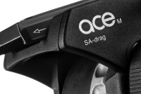 Sachtler System Ace M MS Ace M Fluidkopf + Stativ Ace 75/2 D mit Gummif&amp;#252;ssen mit herausdrehbaren Spi