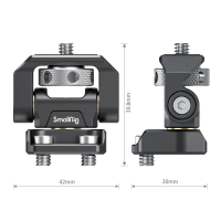 SmallRig Swivel and Tilt Adjustable Monitor Support with 1/4&amp;quot;-20 Screws 2904B
