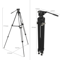 SmallRig&amp;#160;FreeBlazer&amp;#160;Heavy-Duty&amp;#160;Aluminum Alloy Tripod&amp;#160;Kit AD-80&amp;#160;4163