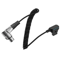 Kondor Blue D-Tap to 4 Pin XLR Female Right Angle Power Cable Sony Venice/Burano/C400 (6&amp;quot; Straight)