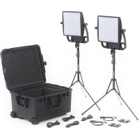 Litepanels Astra 3X Bi-Color LED Panel Traveler Duo V-Mount Kit