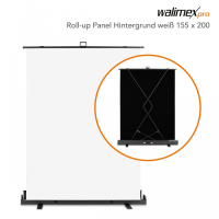 Walimex pro Roll-up Panel Hintergrund weiss 145x200