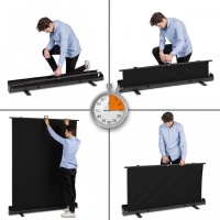 Walimex pro Roll-up Panel Hintergrund schwarz 145x200