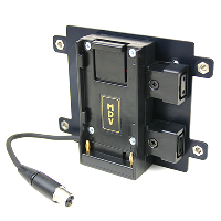 Hawk-Woods DV-A12X  - TV Logic Monitor Adaptor  058W 2x Power-con - mini xlr