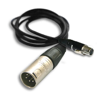 LA-55A XLR 4-pin (male) --  Mini XLR 4-pin (female) 75cm length