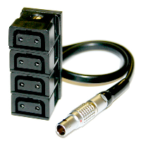 Hawk-Woods PC-1 - Power-Con 2-pin Plug (male) — Bare Ends (1A Cable), 50cm length