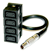 Hawk-Woods PC-11 - Power-Con 2-pin Plug (male) — 4-way Power-Con (female), 30cm length