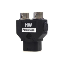 Hawk-Woods PC-HR2 - Power-con (male) - Dual Hirose    (female) adaptor plug