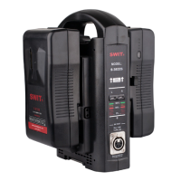 SWIT V-mount, 2-channel Simultaneous, adaptor out