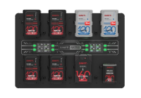 SWIT MATRIX-S8 | 8ch x max 6A Top Fast Simultaneous 14V/28V Wall Charger, V-mount