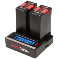 Hedbox RP-DC50 - Dual Simultanius Battery Charger- From 8.4V to 16.8V Power Out- Interchangabile Bat