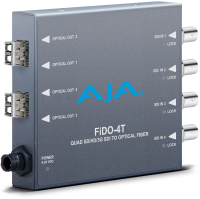 AJA FiDO-4T-R0 - 4-Channel Single Mode LC Fiber to 3G-SDI Transmitter