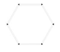 INFINIBAR Hexagon Flat Connector
