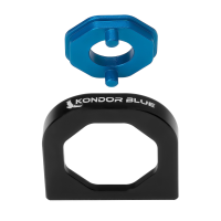 Kondor Blue ARRI Pin Anti Twist Cradle for Mini Quick Release Plates (Space Gray)