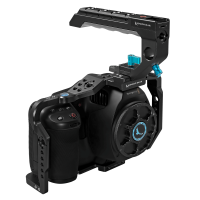 Kondor Blue Blackmagic Pocket 6K Pro &amp;amp; 6K G2 Cage  - With Top Handle (Raven Black)