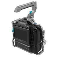Kondor Blue BMPCC 6K Pro &amp;amp; 6K G2  Battery Grip Cage with Top Handle  (Space Gray)