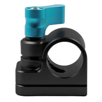 Kondor Blue 15mm Rod Clamp to Accessory Mount (Raven Black)