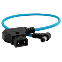 Kondor Blue 15&amp;quot; D-Tap to DC Right Angle Straight Cable (5.5 x 2.5mm) (Canon C70/Atomos) (Kondor Blue