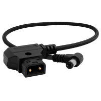 Kondor Blue 15&amp;quot; D-Tap to DC Right Angle Straight Cable (5.5 x 2.5mm) (Canon C70/Atomos) (Raven Black