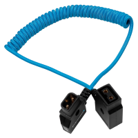 Kondor Blue D-Tap Extension Male to Female Coiled Cable