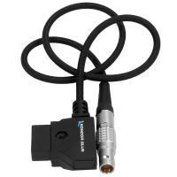 Kondor Blue D-TAP to LEMO 2-Pin 0B Male Power Cable (Straight)(Black)