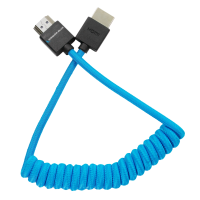 Kondor Blue Coiled Full HDMI Cable (12-24&amp;quot;)