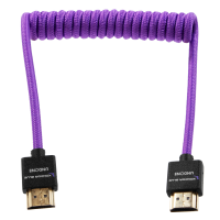 Kondor Blue Gerald Undone MK2 Full HDMI Cable 12&amp;quot;-24&amp;quot; Coiled (Purple)