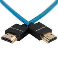 Kondor Blue HDMI to HDMI 16&amp;quot; Thin Braided Cable for on Camera Monitors (Kondor Blue)