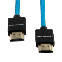 Kondor Blue HDMI to HDMI 16&amp;quot; Thin Braided Cable for on Camera Monitors (Kondor Blue)