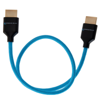 Kondor Blue 8K HDMI 2.1 17&amp;quot; Braided Cable for on Camera Monitors (Kondor Blue)