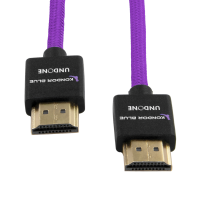 Kondor Blue Gerald Undone MK2 Full HDMI Straight Braided Cable (Purple)(18&amp;quot;)