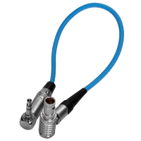 Kondor Blue 10&amp;quot; EXT LEMO 9 Pin to 3.5mm Right Angle Time Code Cable for Komodo/Raptor