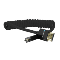 Kondor Blue Coiled Micro HDMI to Full HDMI (12-24&amp;quot;) (Raven Black)