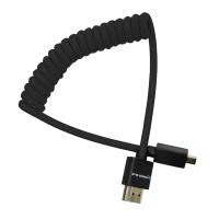 Kondor Blue Coiled Micro HDMI to Full HDMI (12-24&amp;quot;) (Raven Black)