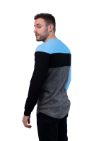 Kondor Blue Premium Microfiber Lens Cleaning T-Shirt (Tri-Colored, Long Sleeve) (L)