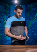 Kondor Blue Premium Microfiber Lens Cleaning T-Shirt (Tri-Colored, Short Sleeve) (2XL)