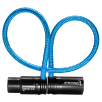 Kondor Blue 16” Straight Low Profile Right Angle XLR Cable (Kondor Blue)