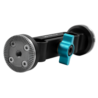 Kondor Blue 15mm Arri Rosette Dual Rod Clamp (Raven Black)