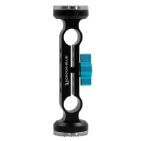 Kondor Blue 15mm Arri Rosette Dual Rod Clamp (Raven Black)